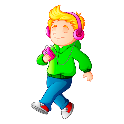 Escuchando música